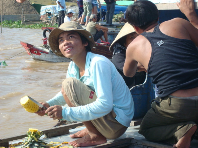 Remontando el río Mekong, Vietnam