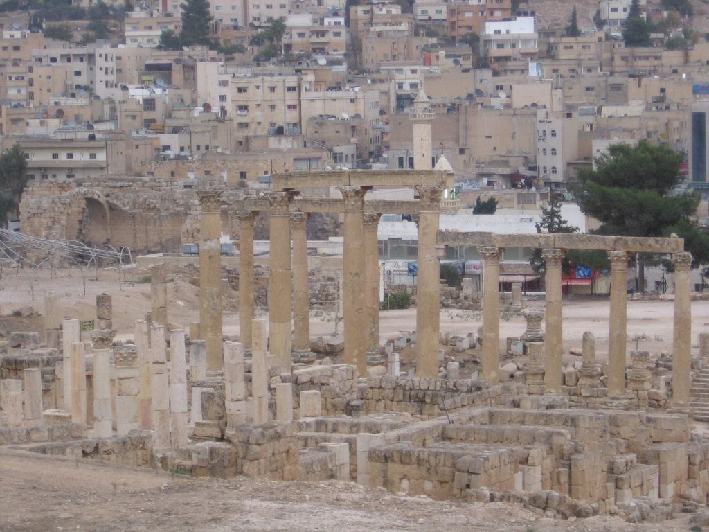 Jerash en Jordania, el segundo lugar más turístico del país.