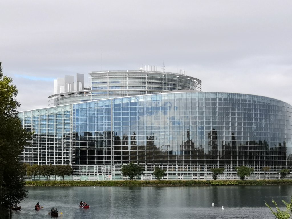 El Parlamento Europeo en Estrasburgo, Francia
